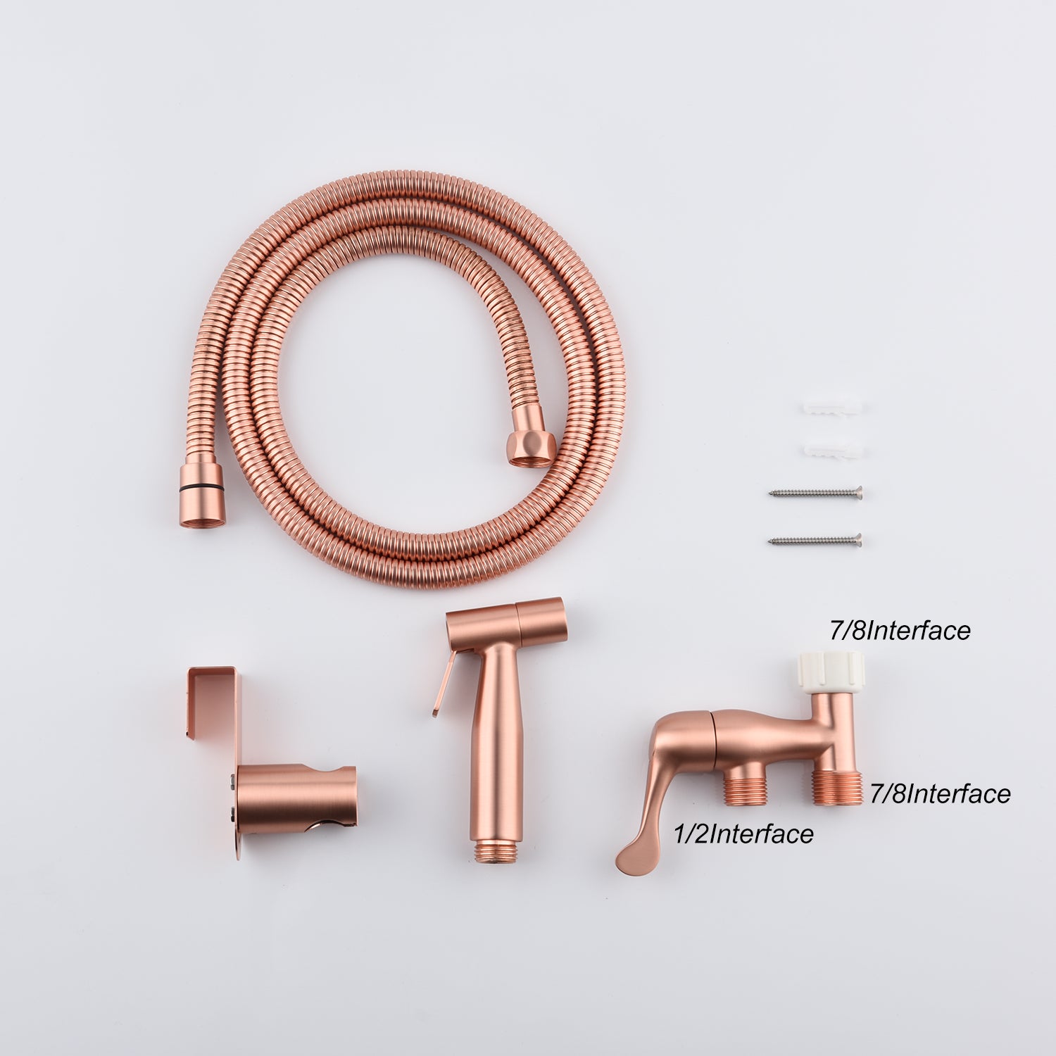 Bidet Sprayer for Toilet, Handheld Cloth  Sprayer, Bathroom Sprayer Kit Spray Attachment with Hose, Stainless Steel Easy Install Great Water Pressure for Bathing Pets, Feminine Hygiene