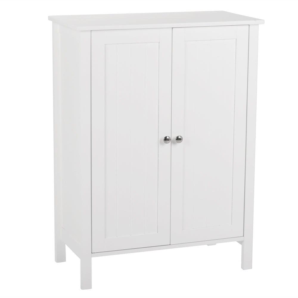 Double Doors Bathroom Cabinet White