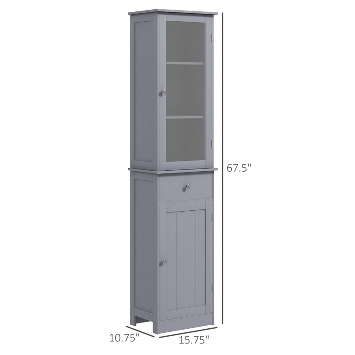 Bathroom Storage Cabinet-Grey