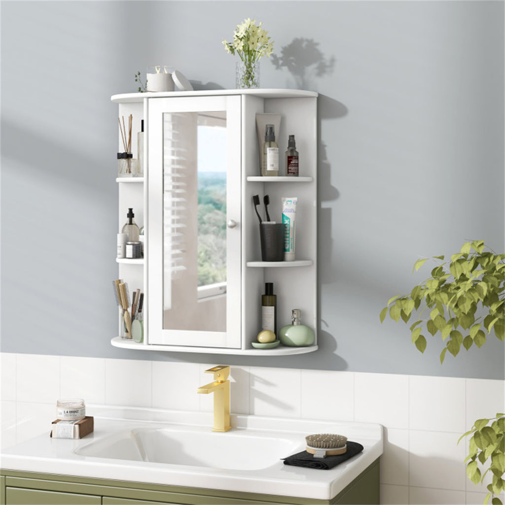 White wall cabinet style cabinet