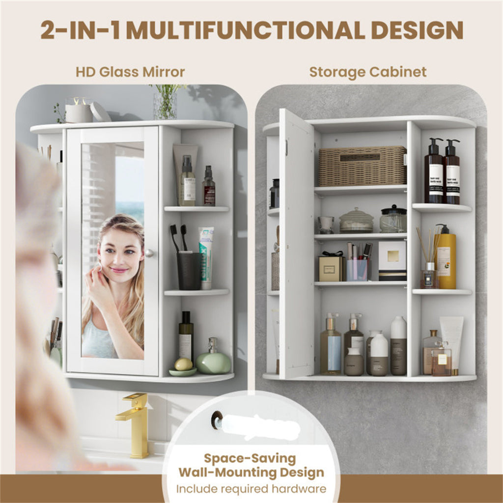 White wall cabinet style cabinet