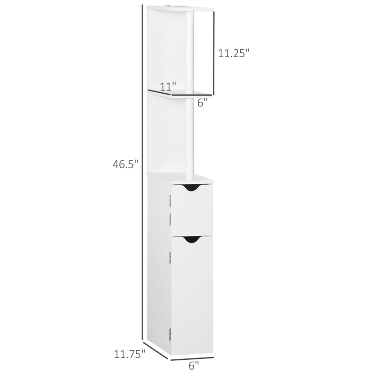 Bathroom Storage Cabinet-Grey