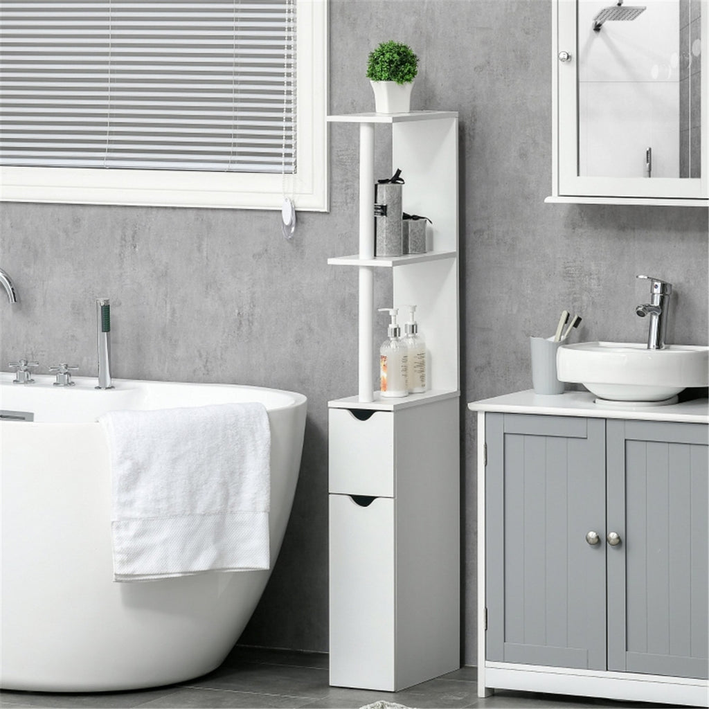 Bathroom Storage Cabinet-Grey