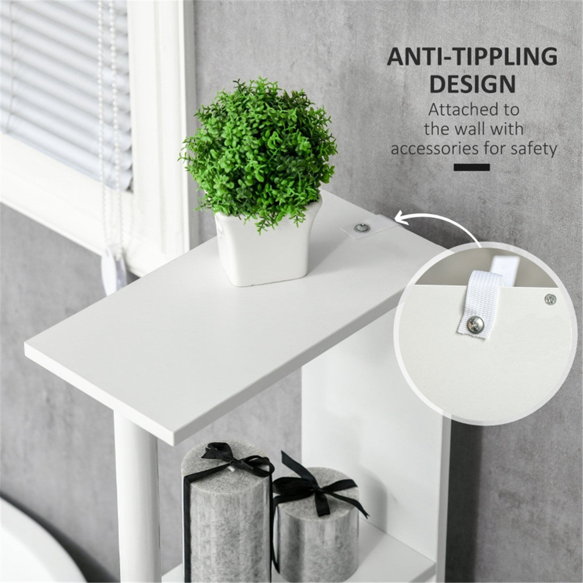 Bathroom Storage Cabinet-Grey