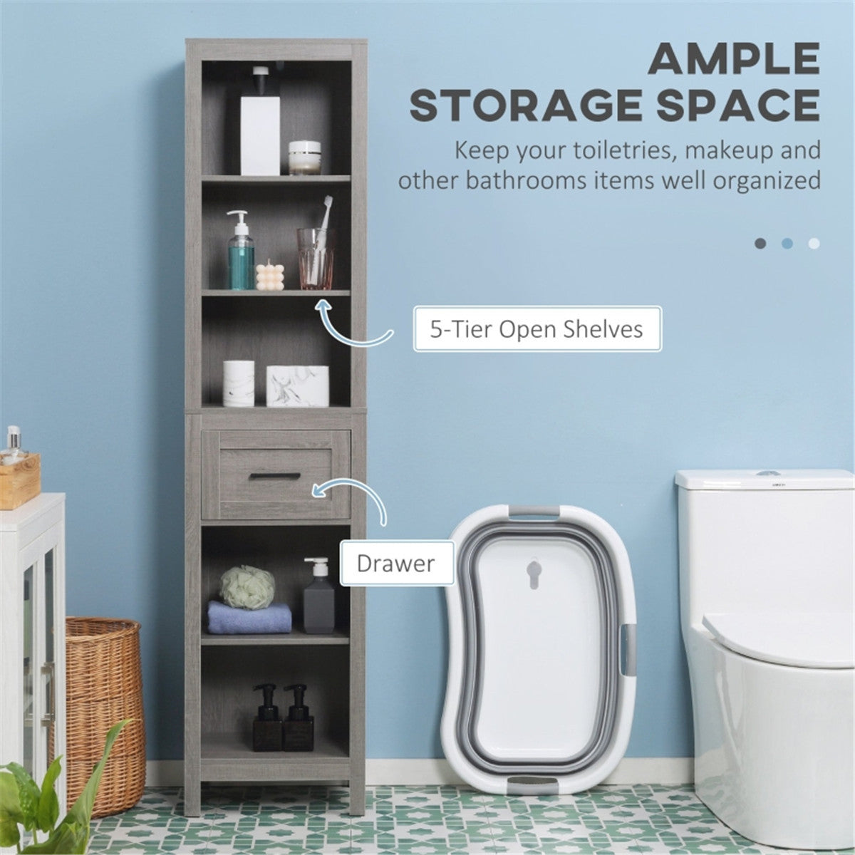 Bathroom Cabinet /Laundry Basket